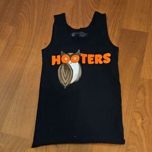 Hooters Black Tank Top xxs